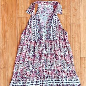 EN CRÈME Racer-Back Sleeveless Tunic L